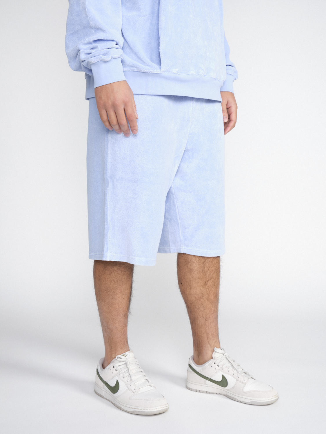 Martine Rose Classic terrycloth shorts in cotton blend  blue XS