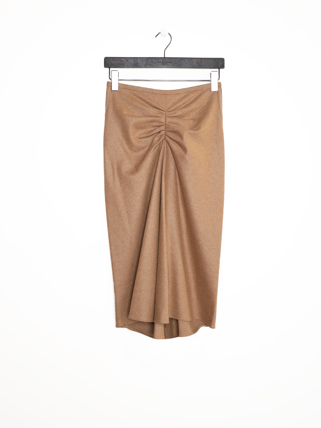 Victoria Beckham Bella – Satin skirt with gathered details 36 beige Victoria Beckham Bella – Satin skirt with gathered details 36 beige