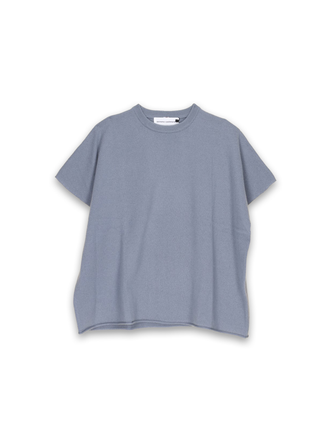 Extreme Cashmere Alma – Ärmelloses Oversized Shirt aus Cashmere   blau Taille unique