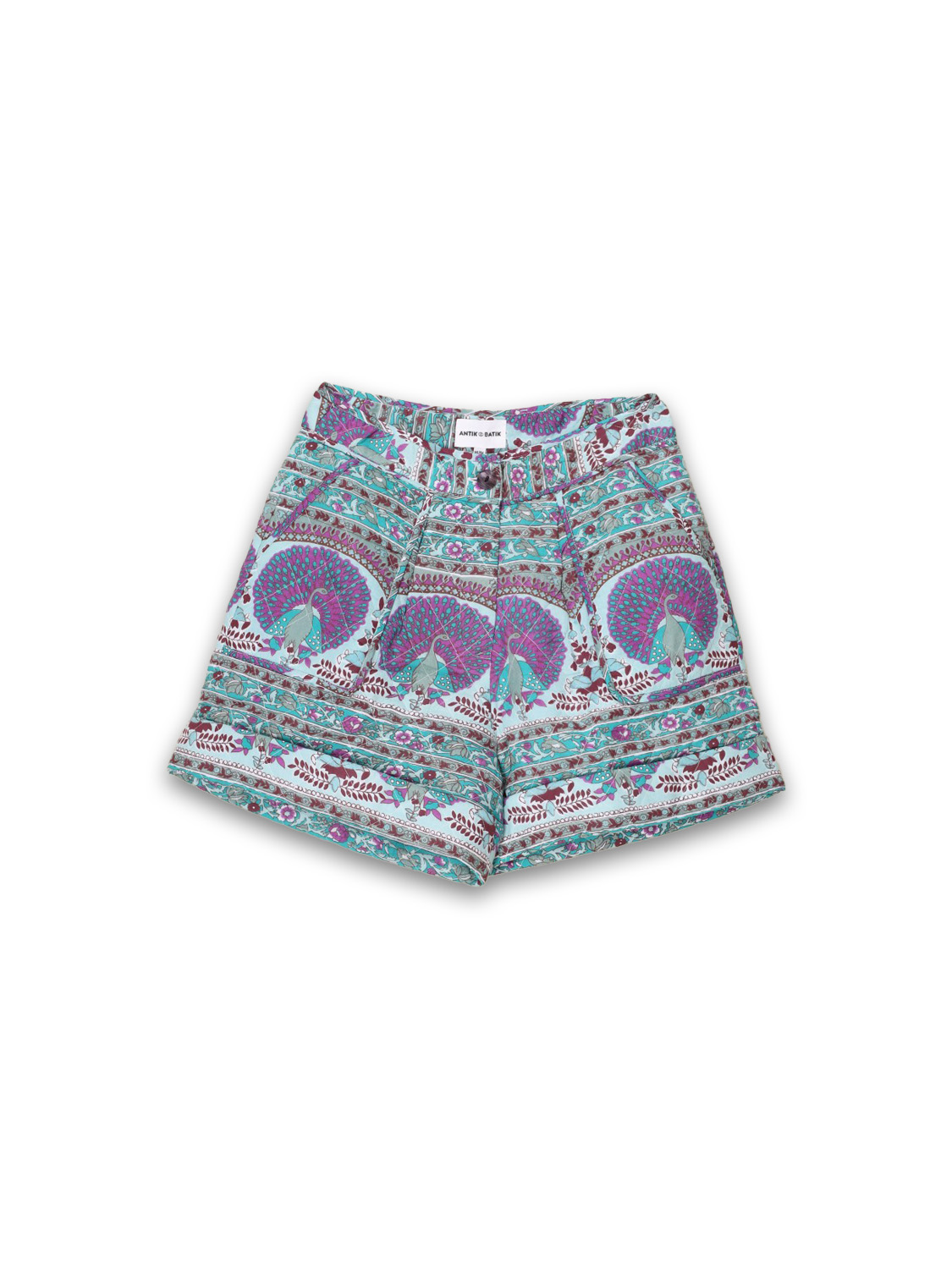 Antik Batik Tala – Weiche Baumwoll Shorts mit Muster   mint 36