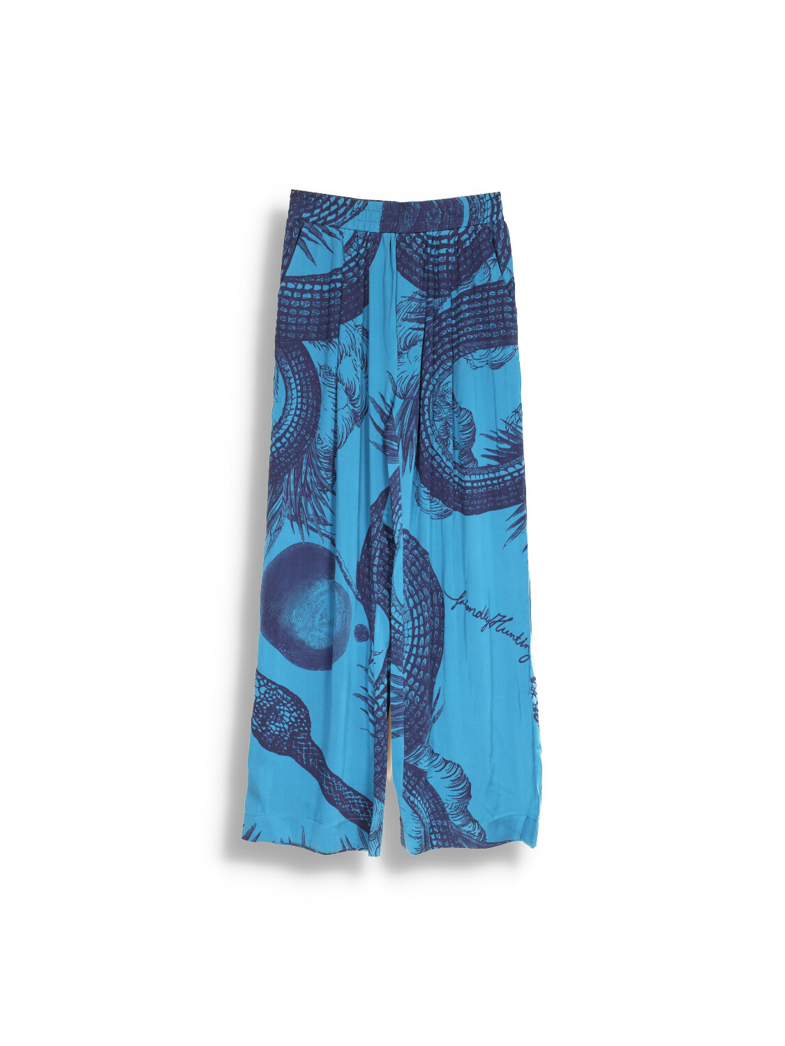 Pants Fervent Garden Eden - Pants with print pattern in silk