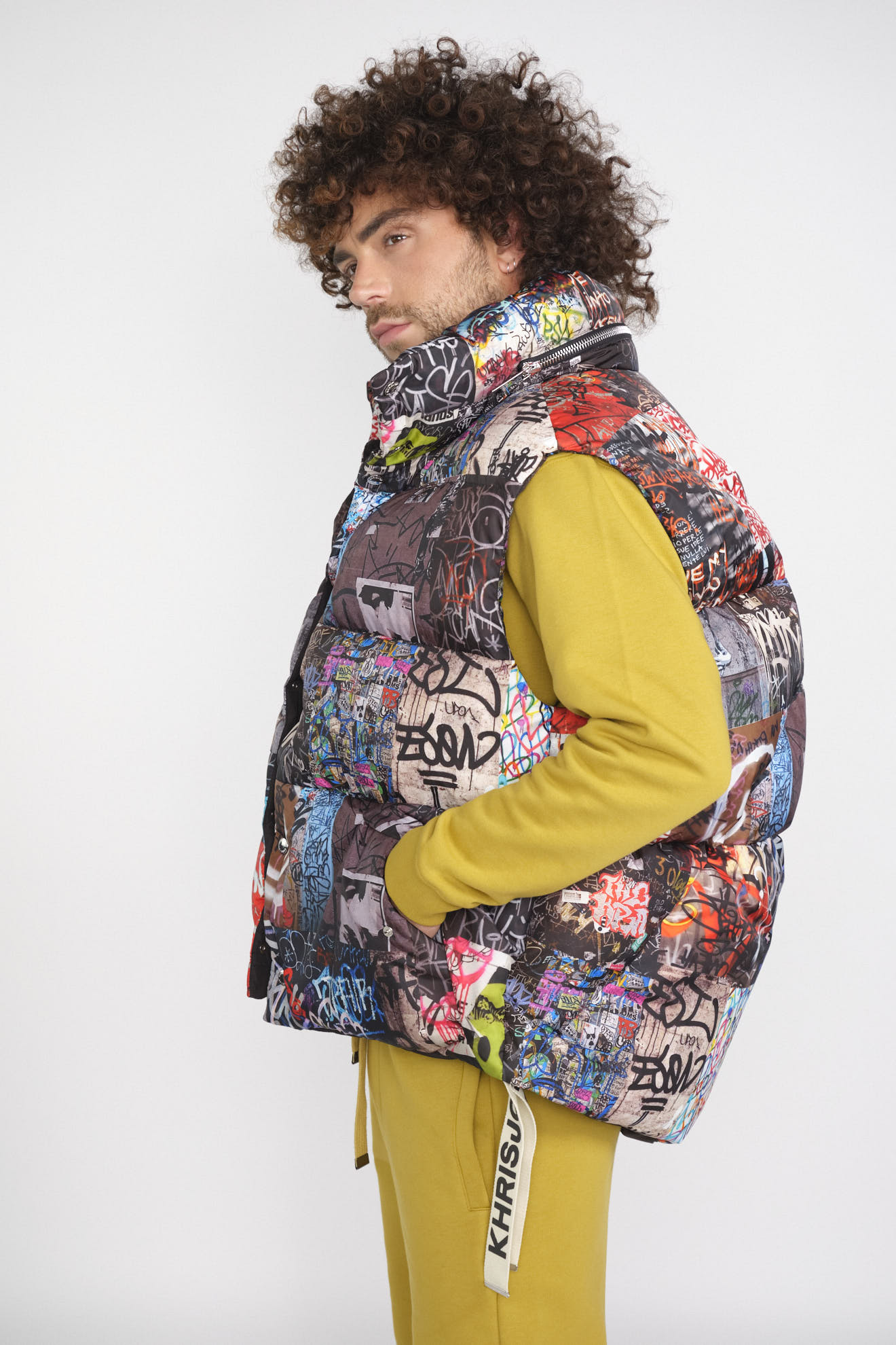 Khrisjoy Gilet surdimensionné Graffiti multi S/M