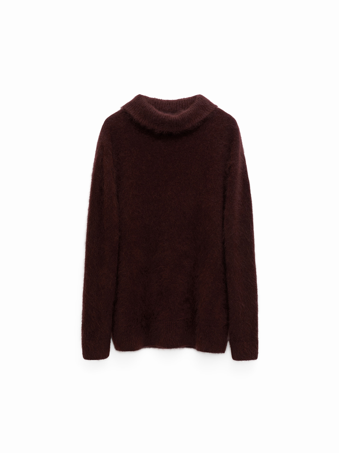 Merino and cashmere turtleneck sweater