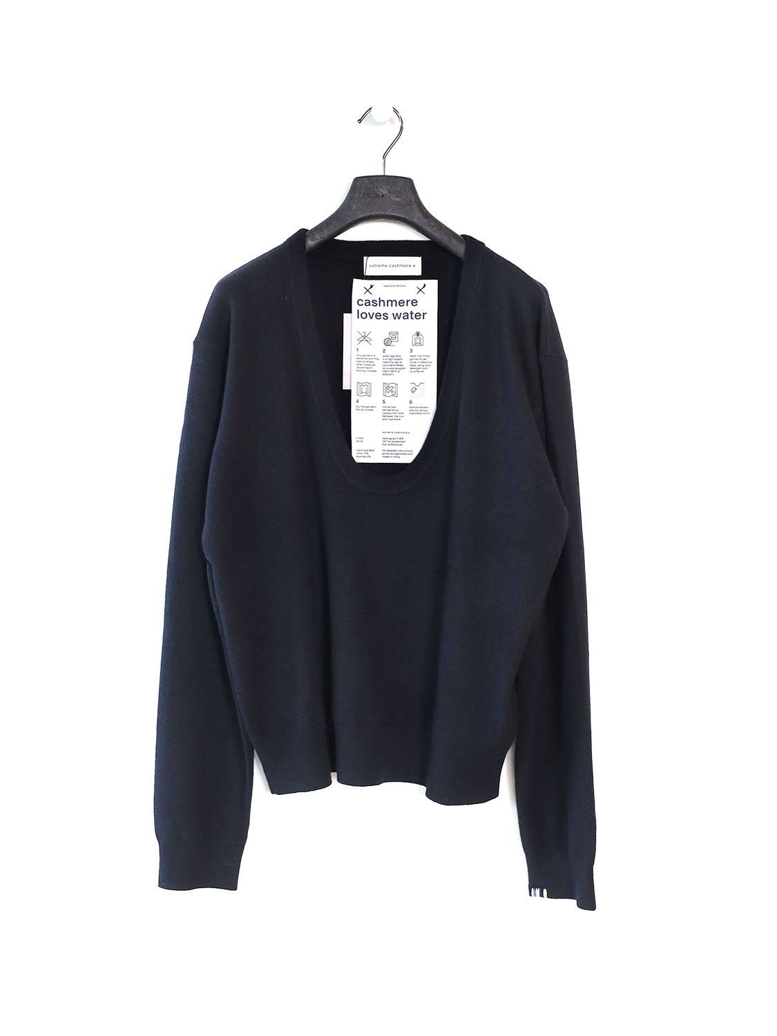 Jacob – Kaschmirpullover mit tiefem Ausschnitt 