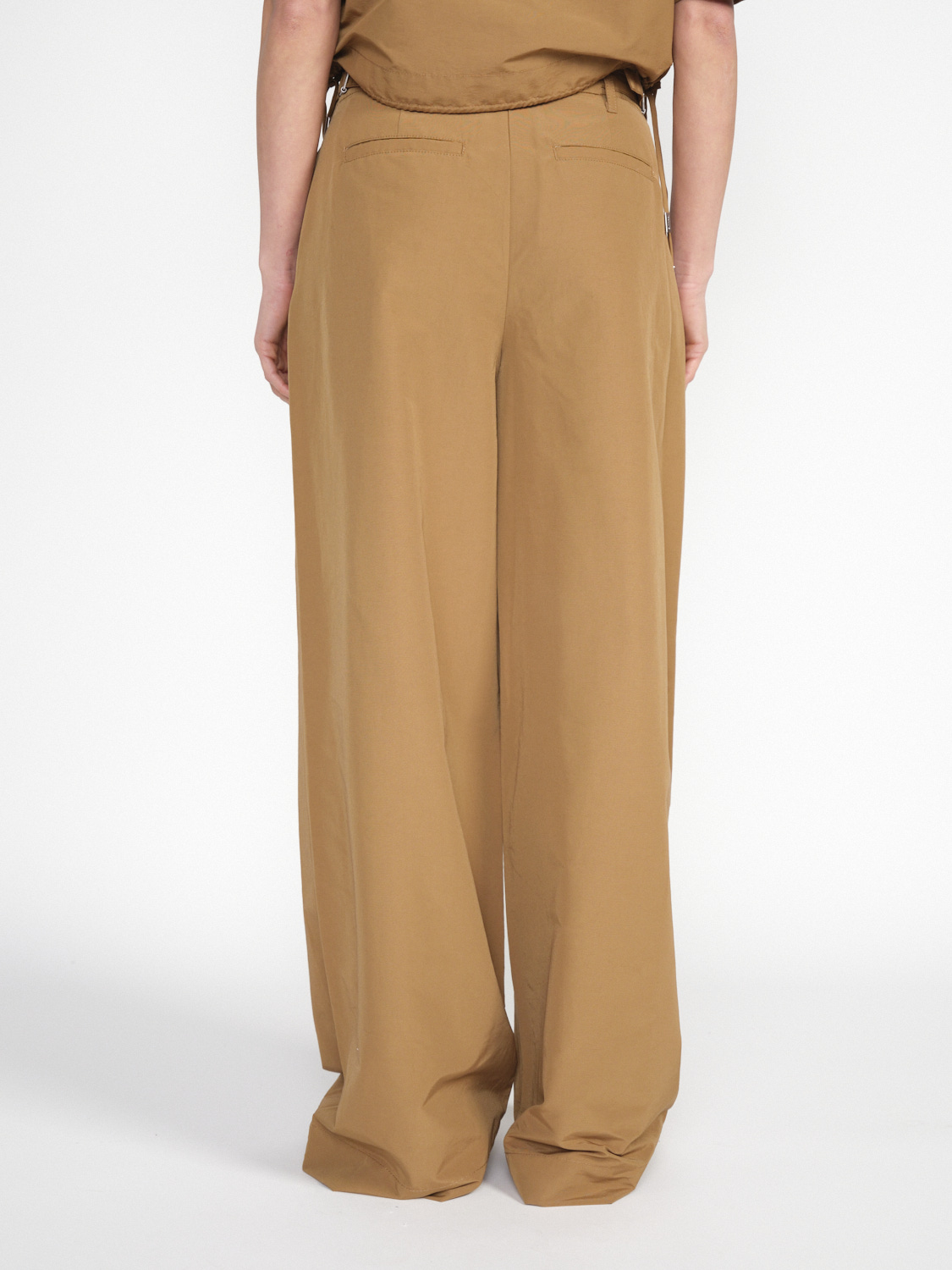 Simkhai Leroy – trousers with wide-leg silhouette  beige 38