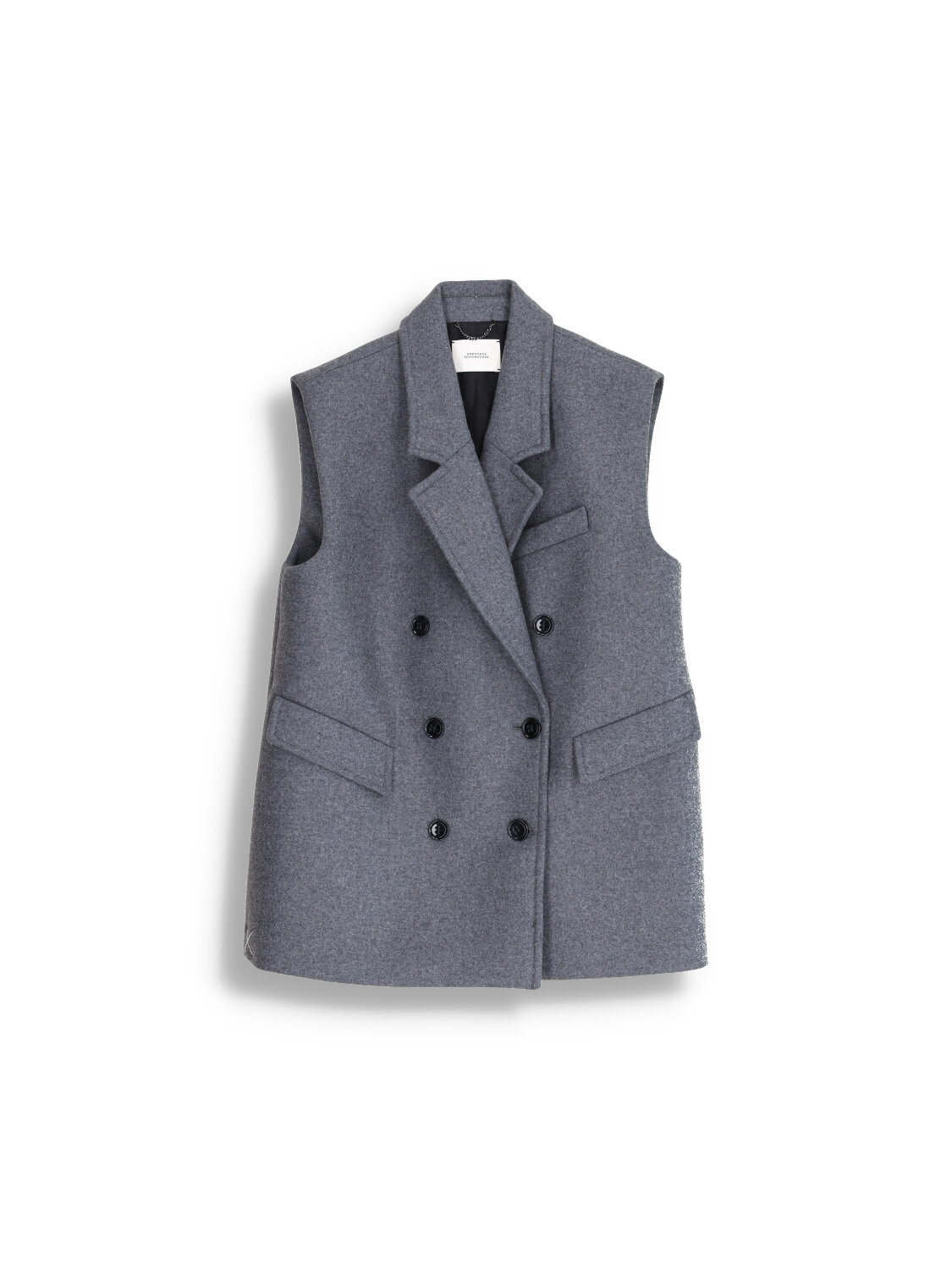 Oversized vest made of wool