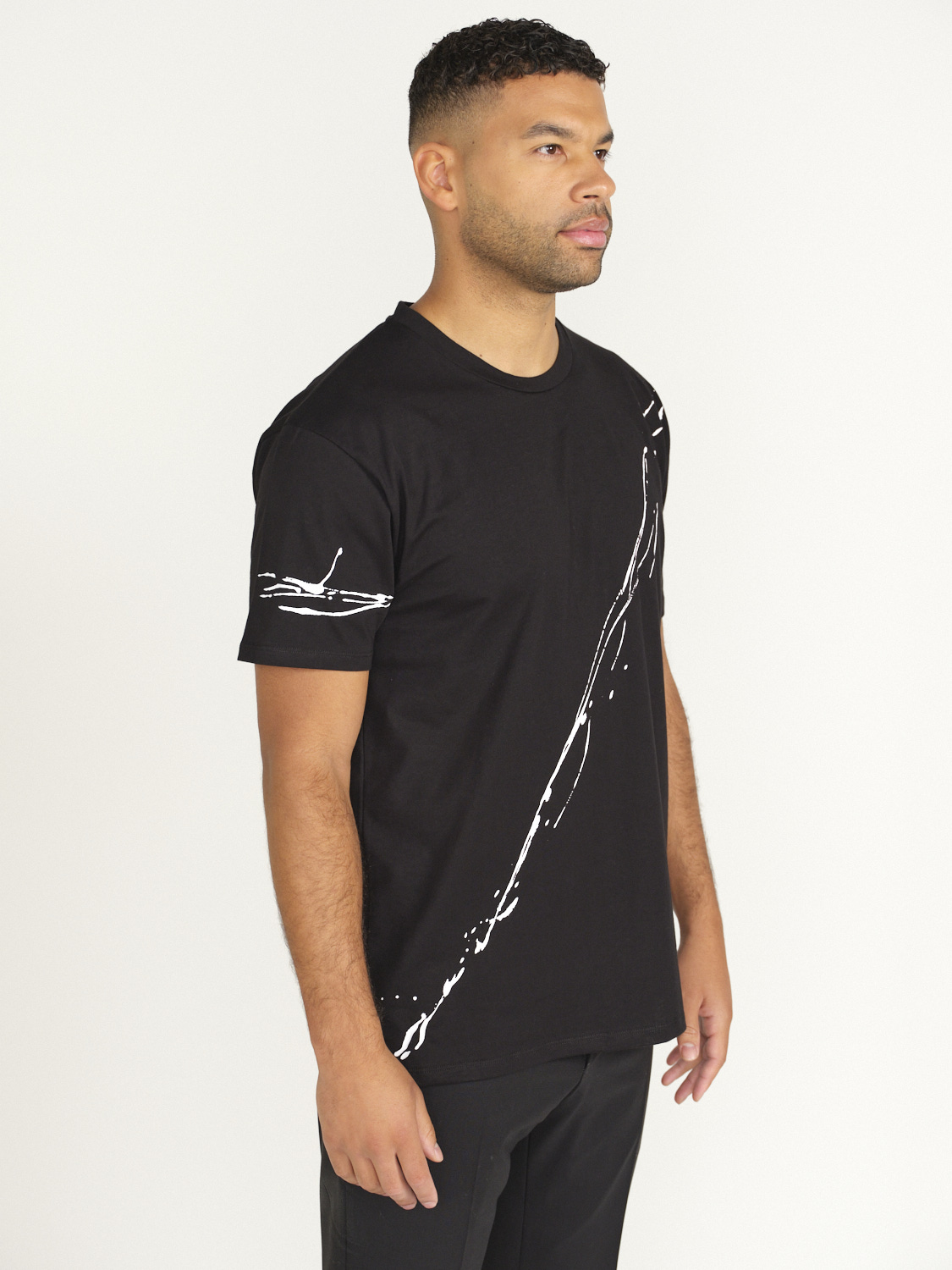 Avant Toi Shirt aus Baumwolle mit Printdruck schwarz XL