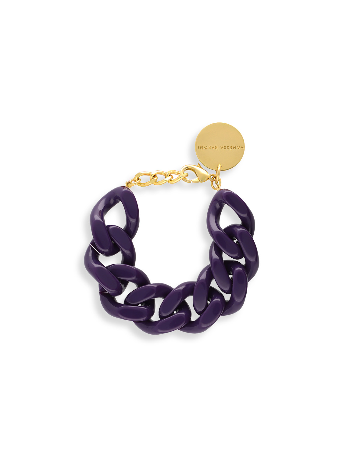 Statement Bracelet – Statement-Armband aus glänzendem Acetat