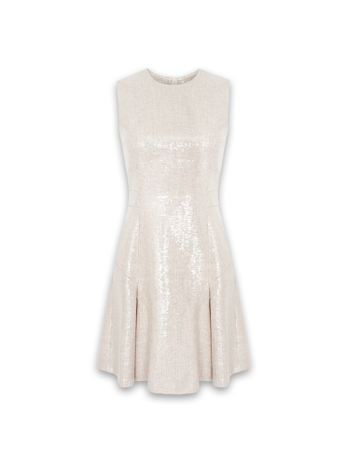 Sly010 Yvonne - Mini-robe légèrement évasée à paillettes beige 36