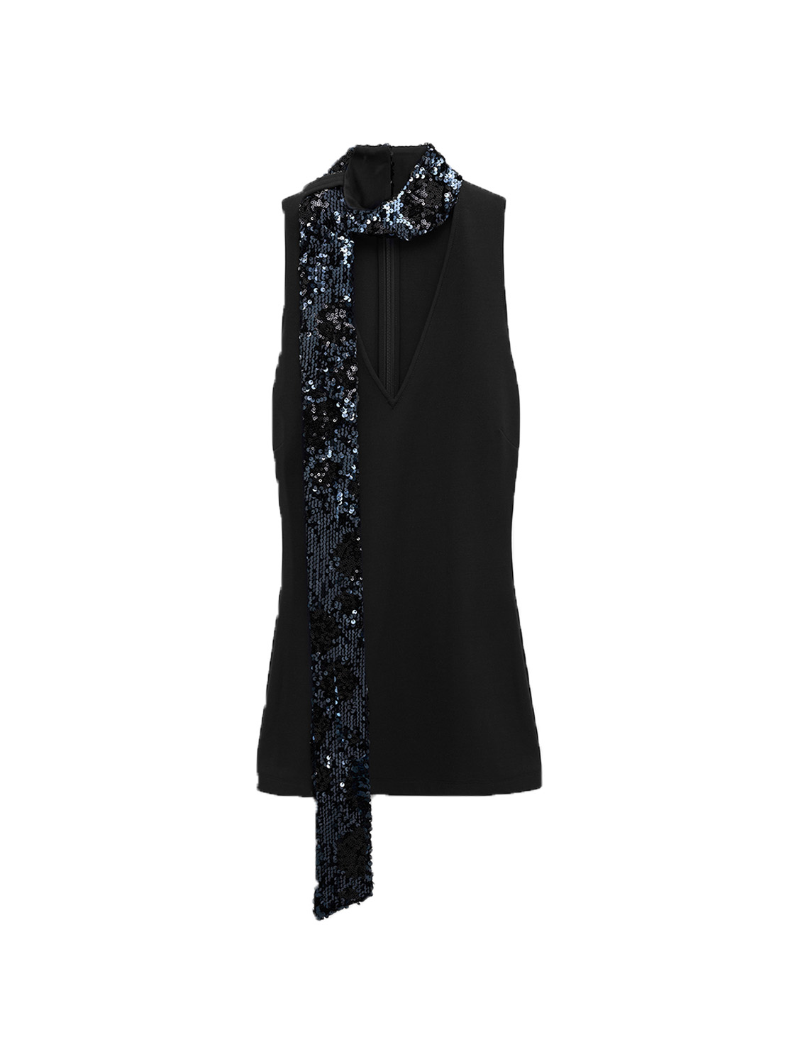 Dorothee Schumacher Emotional Essence – Top mit Pailletten Schluppe   marine 34