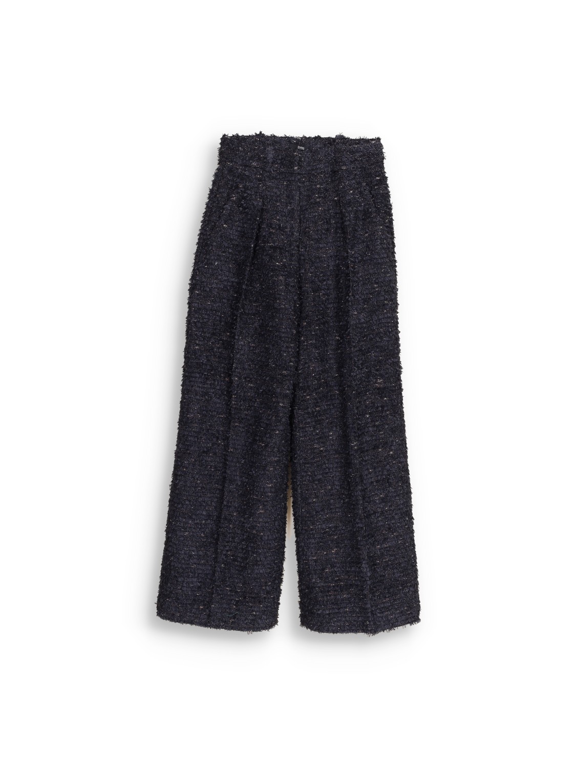 Flora Tweed - Trousers with wide leg and glitter applications 