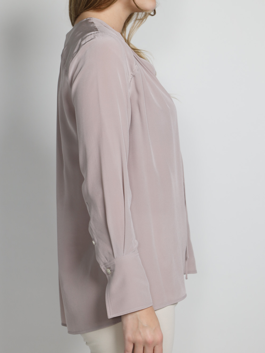 Victoria Beckham Gathered Tie silk blouse rosa 34 Victoria Beckham Gathered Tie silk blouse rosa 34