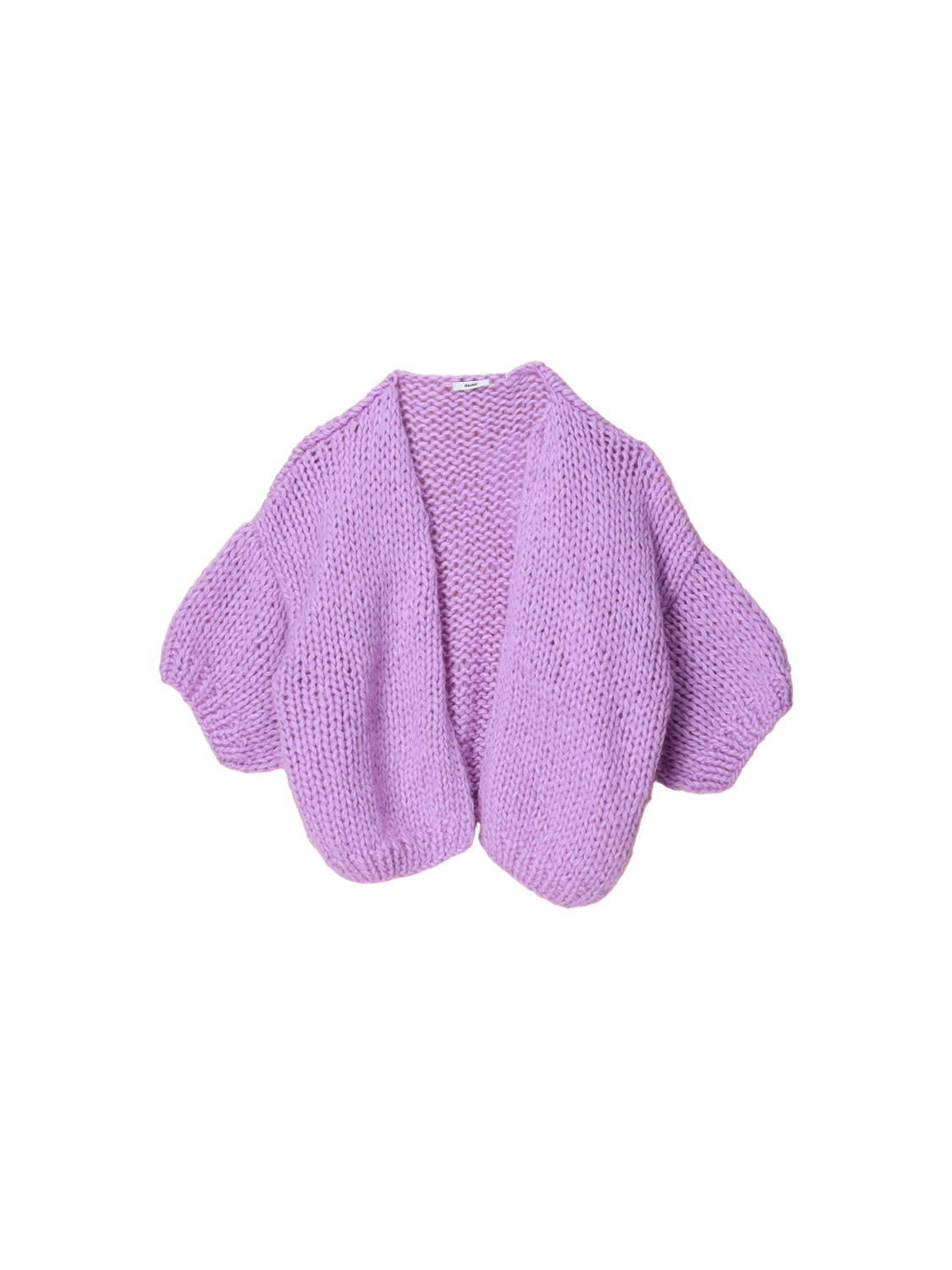 Maiami Alpaca Bomber – Strickjacke aus Baby Alpaka  flieder S/M
