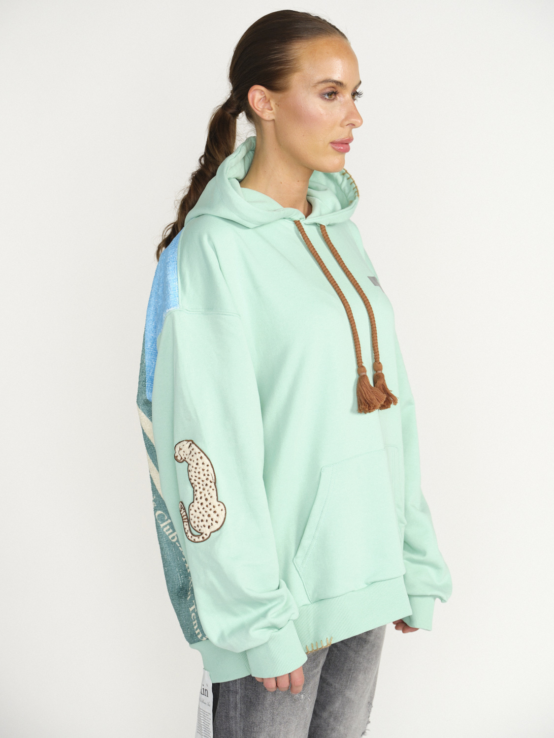 Al Ain Ahox Le Tennis - Oversized hoodie with pattern blue S/M