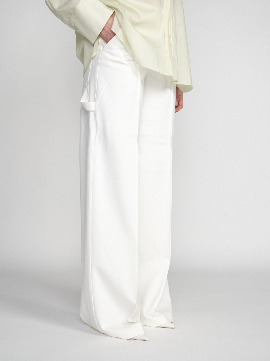 Dorothee Schumacher Emotional Essence – stretchy wide-leg trousers  white XS