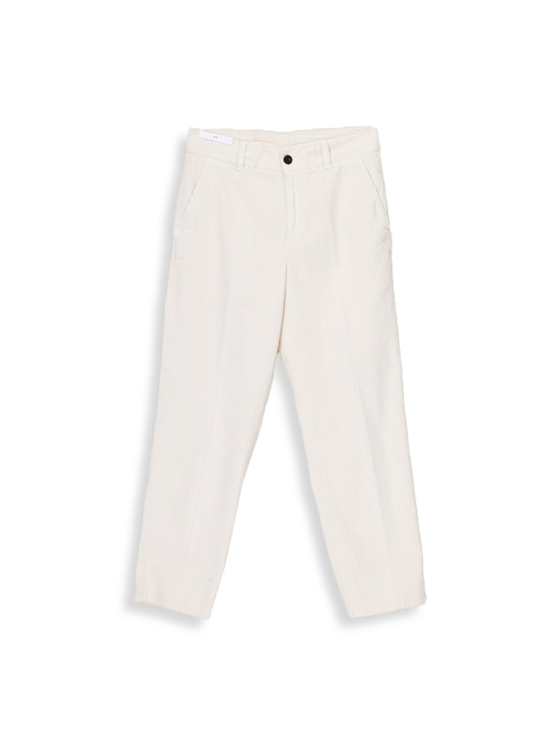 Corduroy trousers with straight leg 