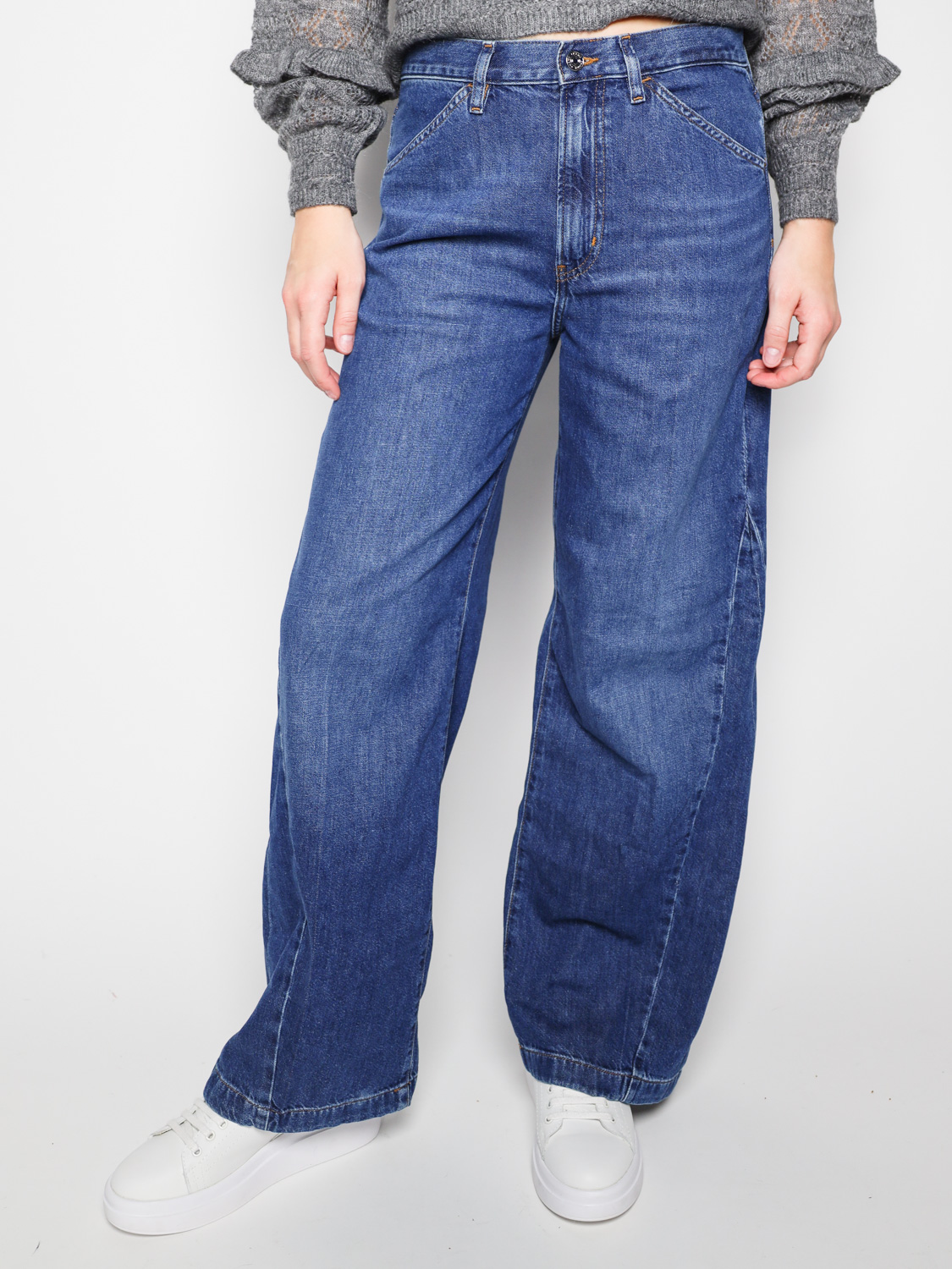 Frame Le Baggy Palazzo – Wide-Leg Hose    blau 28