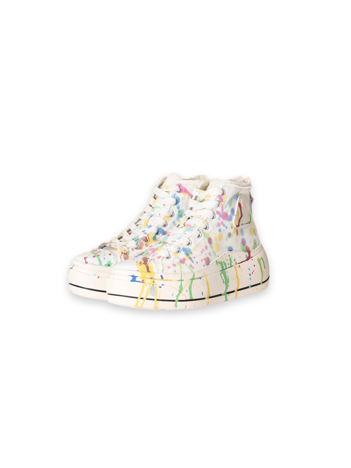 Kurt High - Plateau Sneaker mit Farb-Flecken