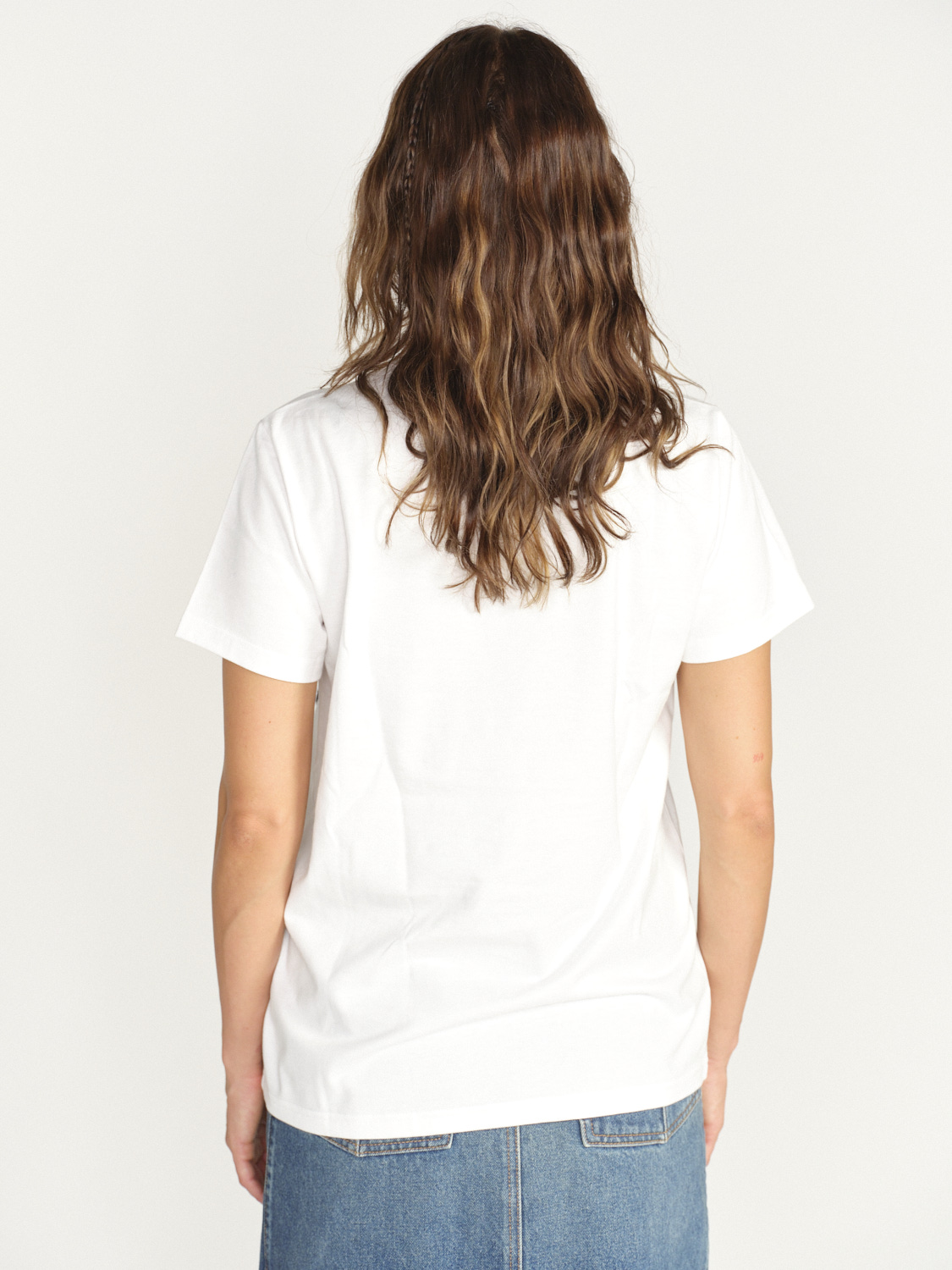 Barrie Camiseta con parche de cachemira con logotipo - Camisa con parche de cachemira con logotipo navy XS