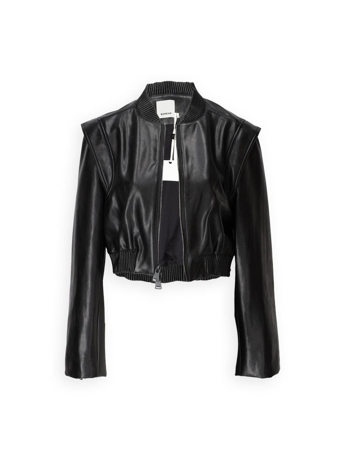 Doreen Jacket – stretched bomber jacket in fake leather 