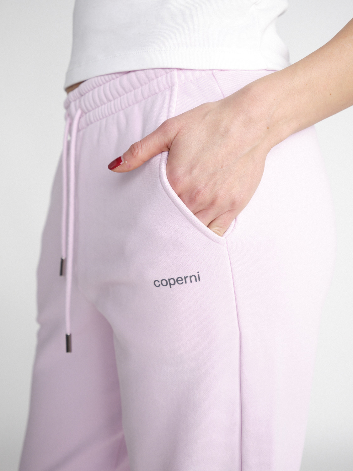 Coperni Pantalón de chándal deportivo en mezcla de algodón rosa XS