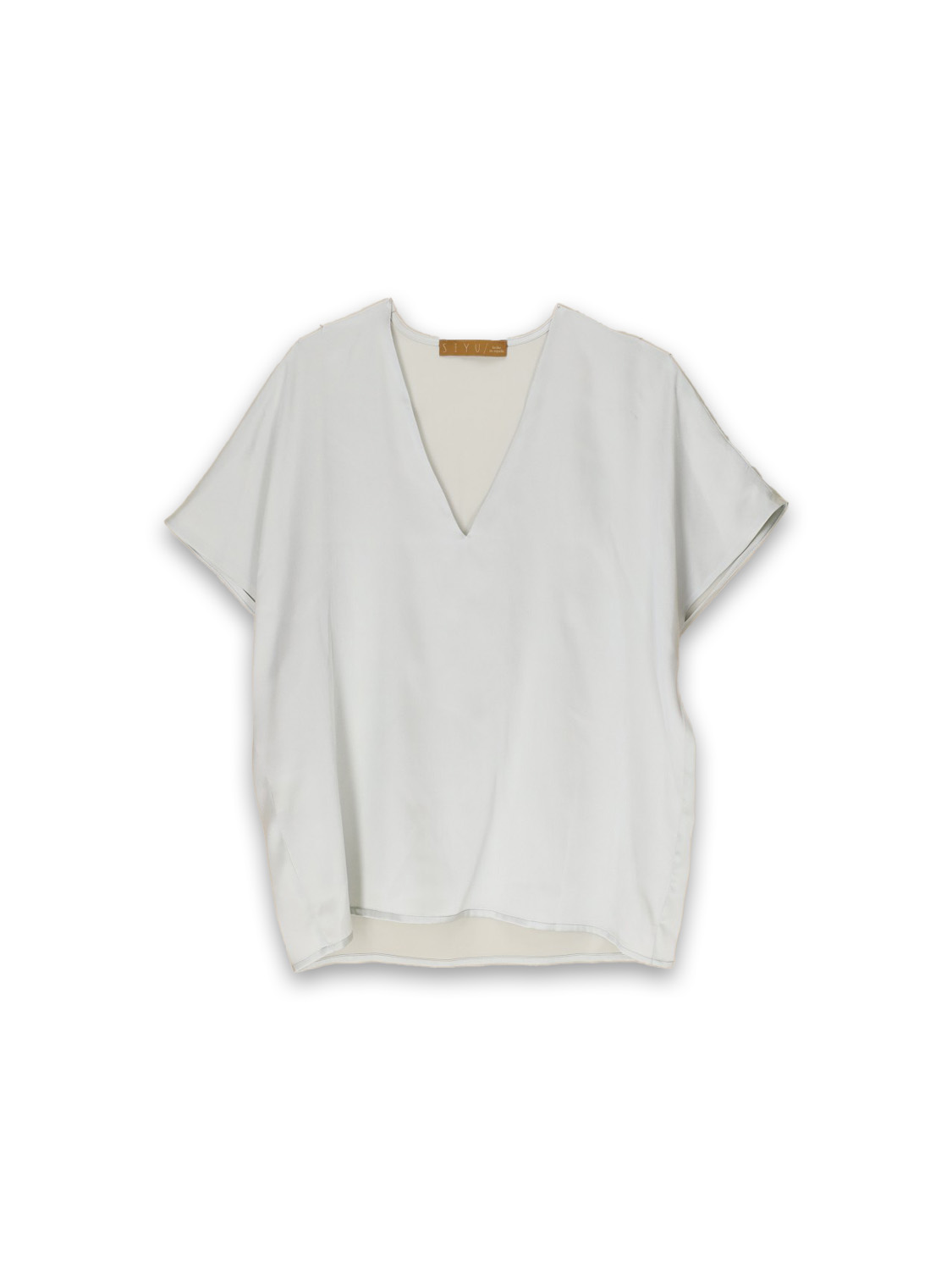 SIYU Lisos Seda - Lightweight satin stretch shirt blouse   mint 34