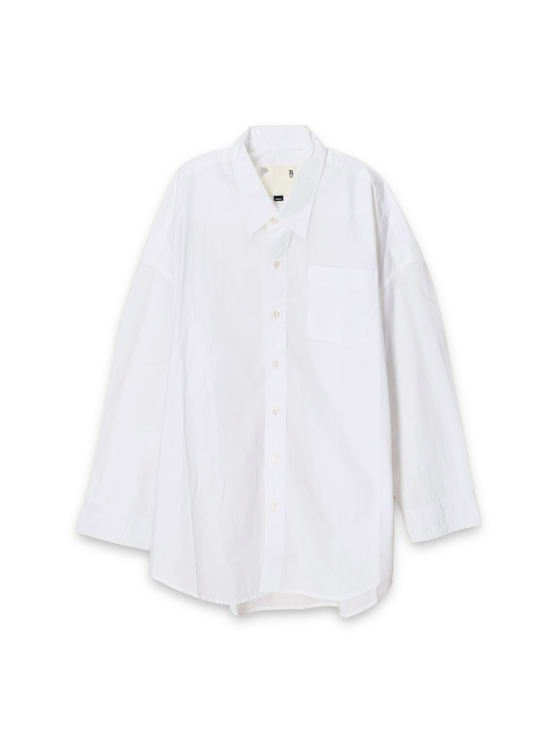 Drop Neck - Oversized cotton blouse 