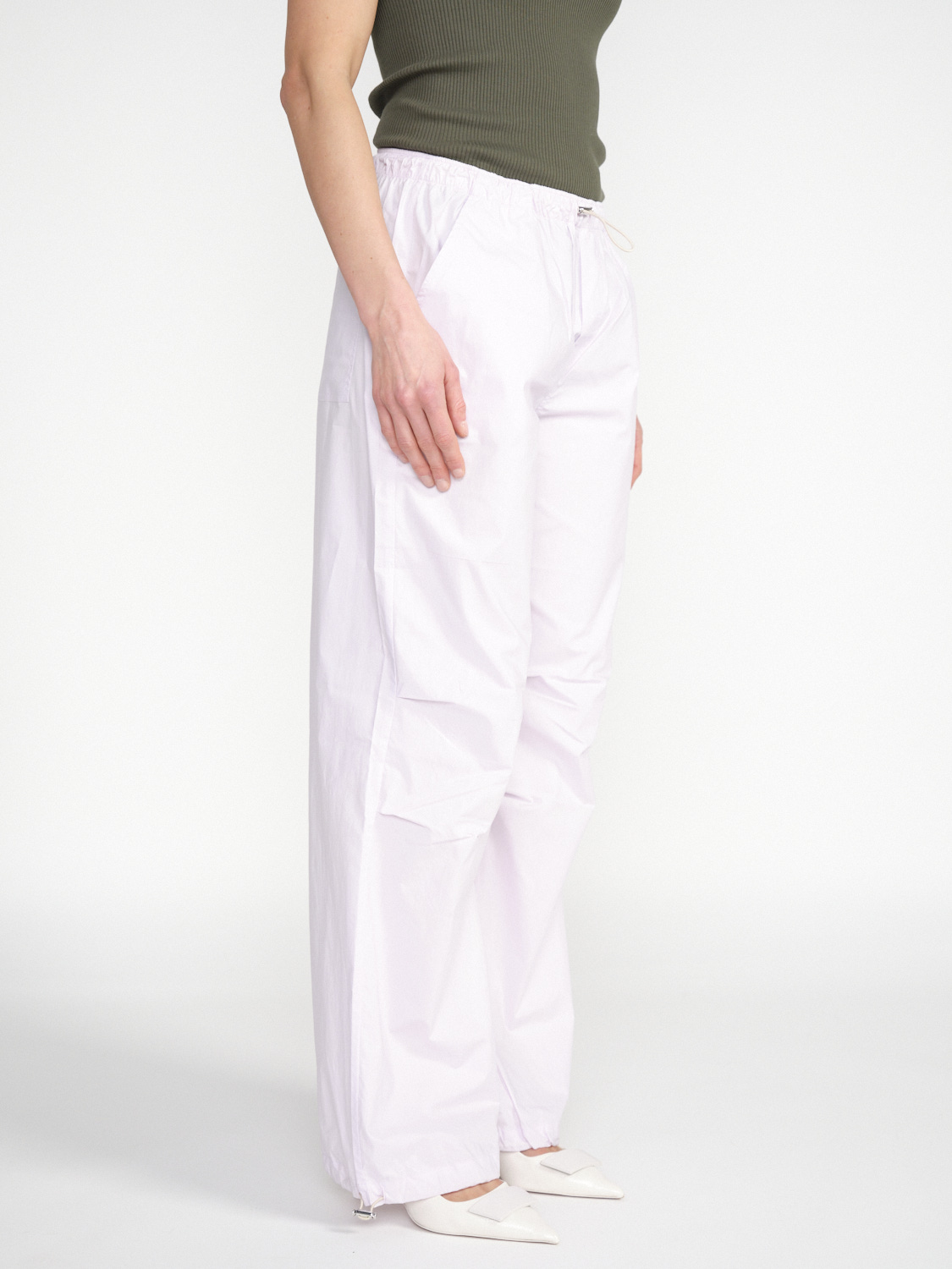 Roberto Collina Parachute – cotton trousers  rosa M