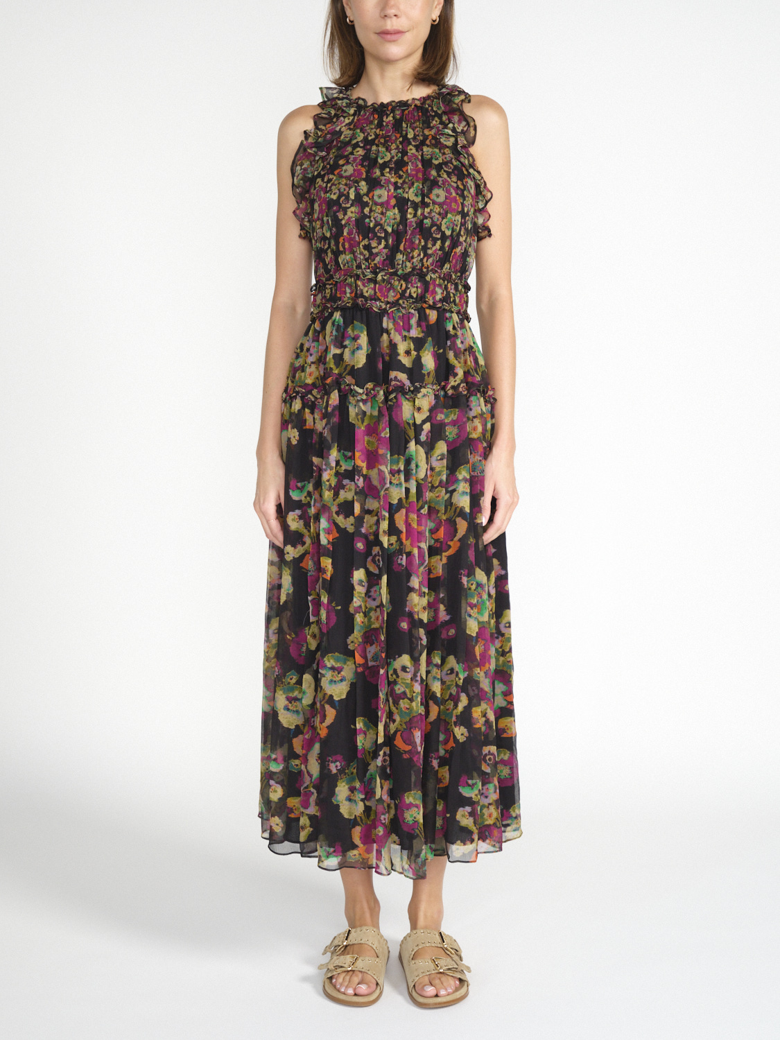 Ulla Johnson Elea dress with floral print 36 multi Ulla Johnson Elea dress with floral print 36 multi