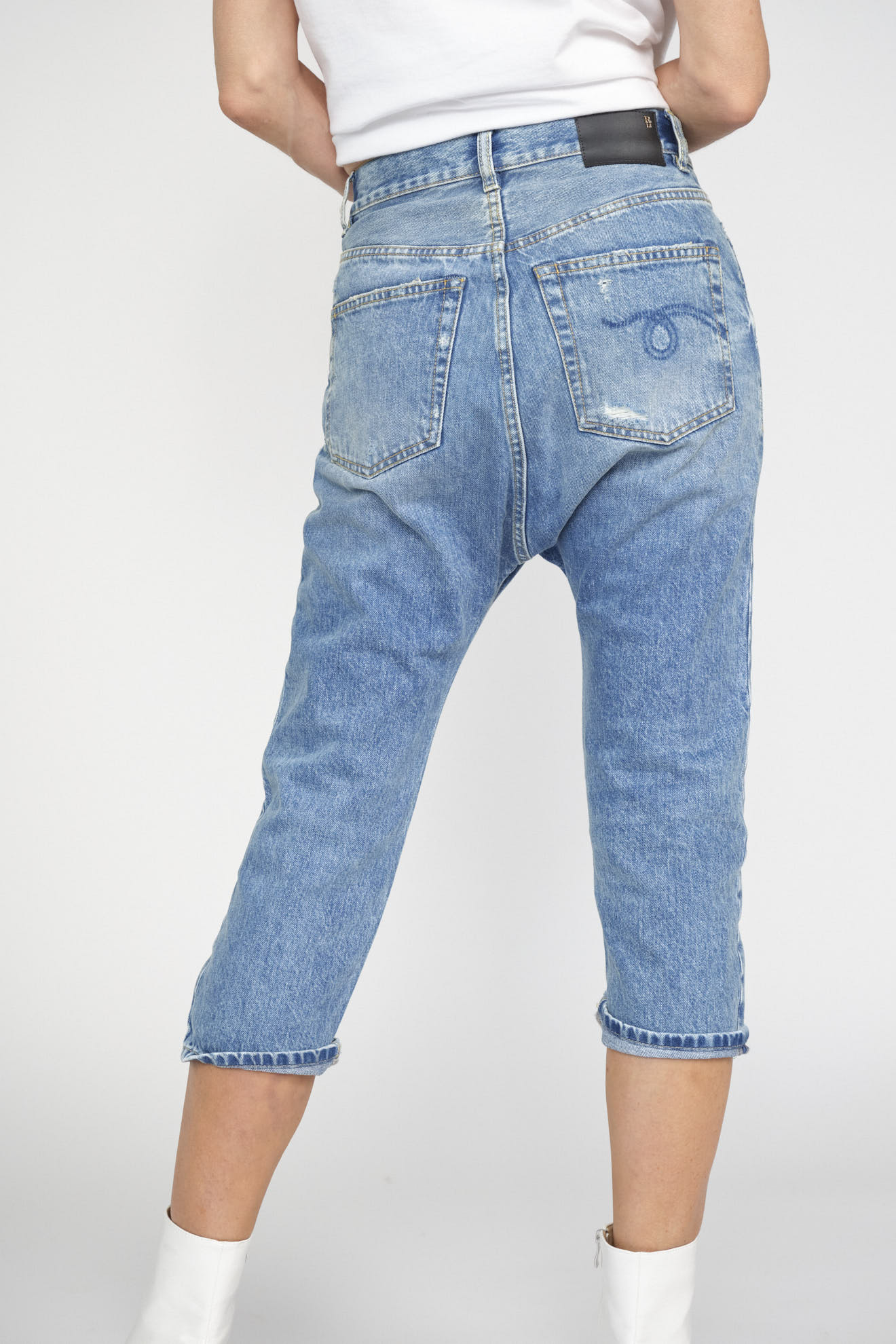 R13 Tailored Drop Jeans blue 27