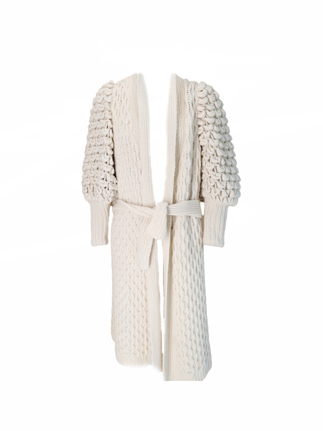 Letanne Eva - Ankle-length cardigan  white One Size