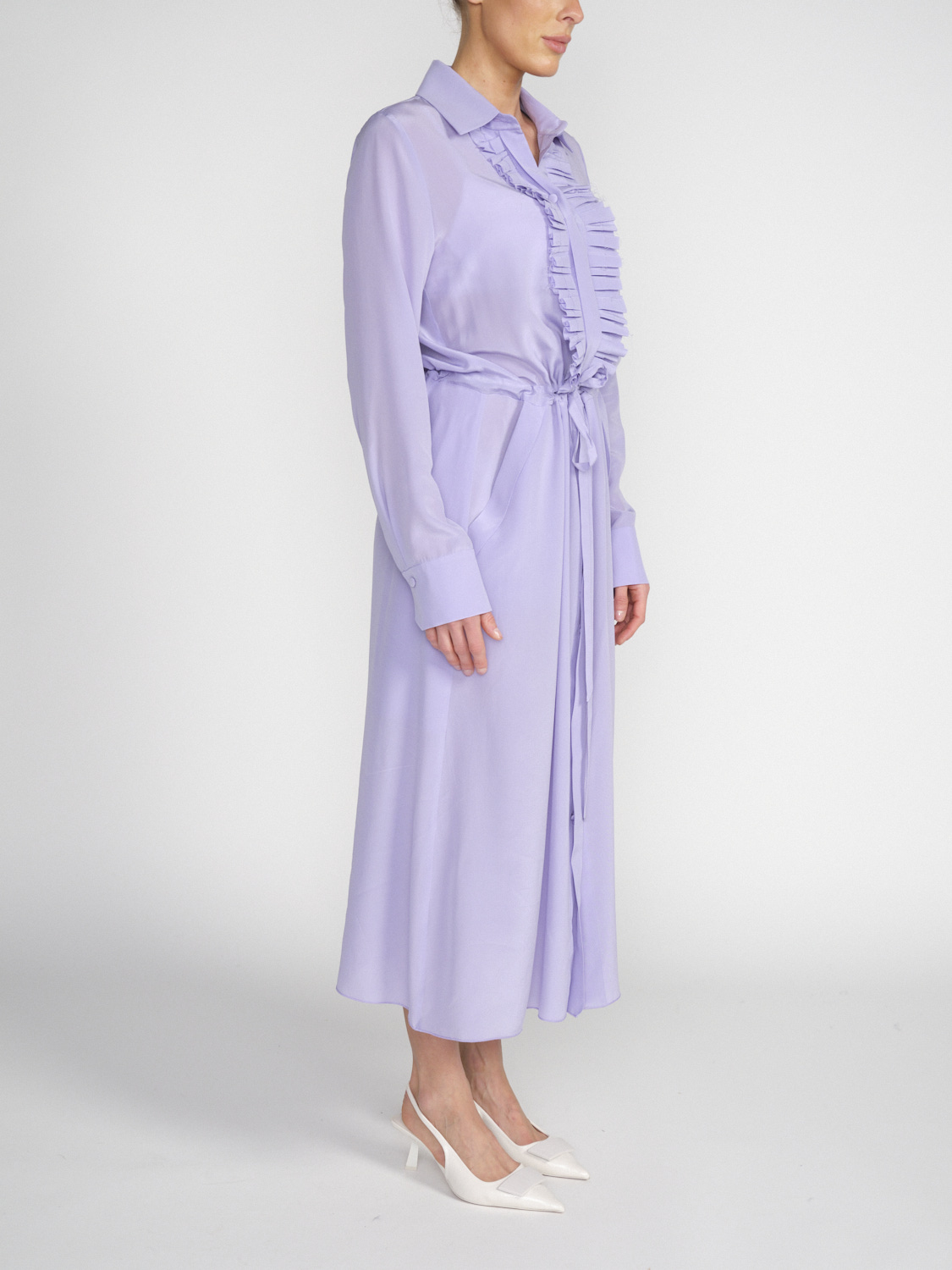 Antonia Zander Sina – Maxikleid aus Seide lila M