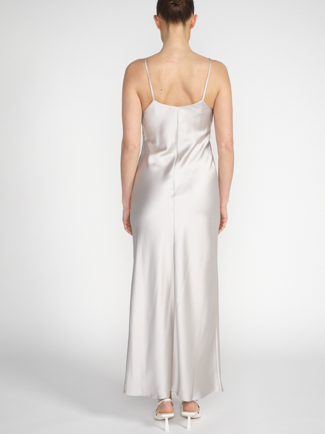 Roberto Collina Sottoveste – Flowing midi satin dress  creme S