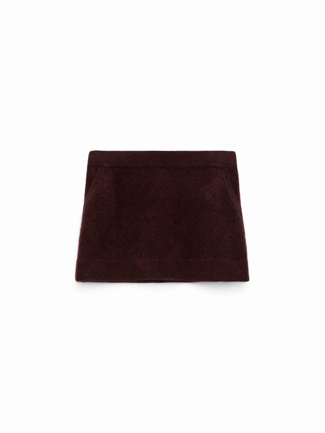 Dorothee Schumacher Mini skirt made of merino and cashmere brown XS