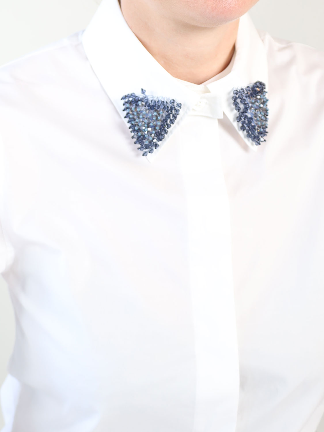 Dorothee Schumacher Pure Power – Shirt with embroidered collar white XS Dorothee Schumacher Pure Power – Shirt with embroidered collar white XS