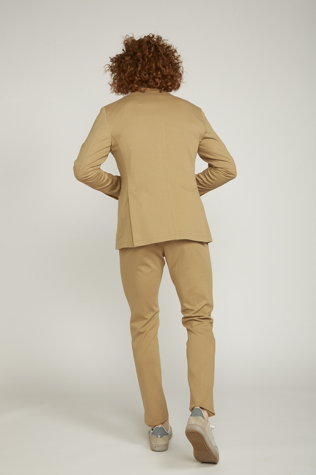 tagliatore suit brown plain viskose back