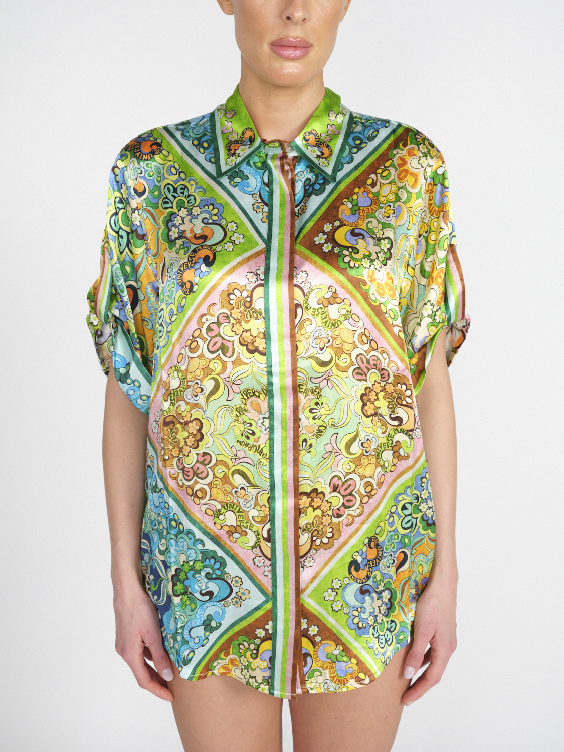 Alemais Dreamer Shirt – Kurzärmelige Bluse mit floralem Print 	  multicolor 36