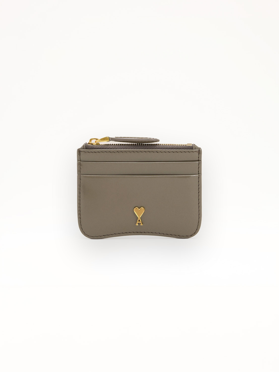 Glazed leather card case