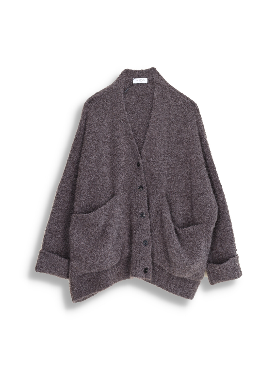 Oversized cardigan with pockets made of cashmere and alpaca