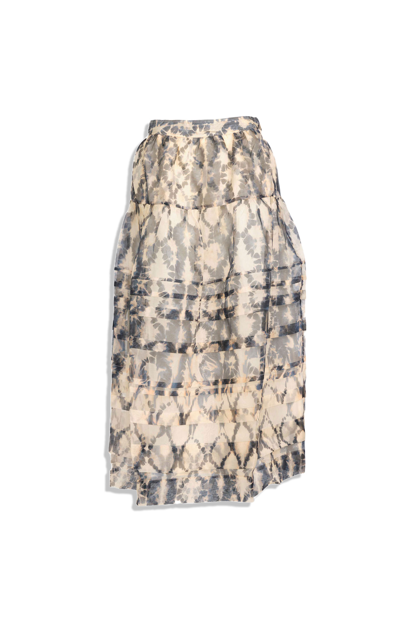 Ulla Johnson Dimitra - silk skirt in batik look | loui.rocks