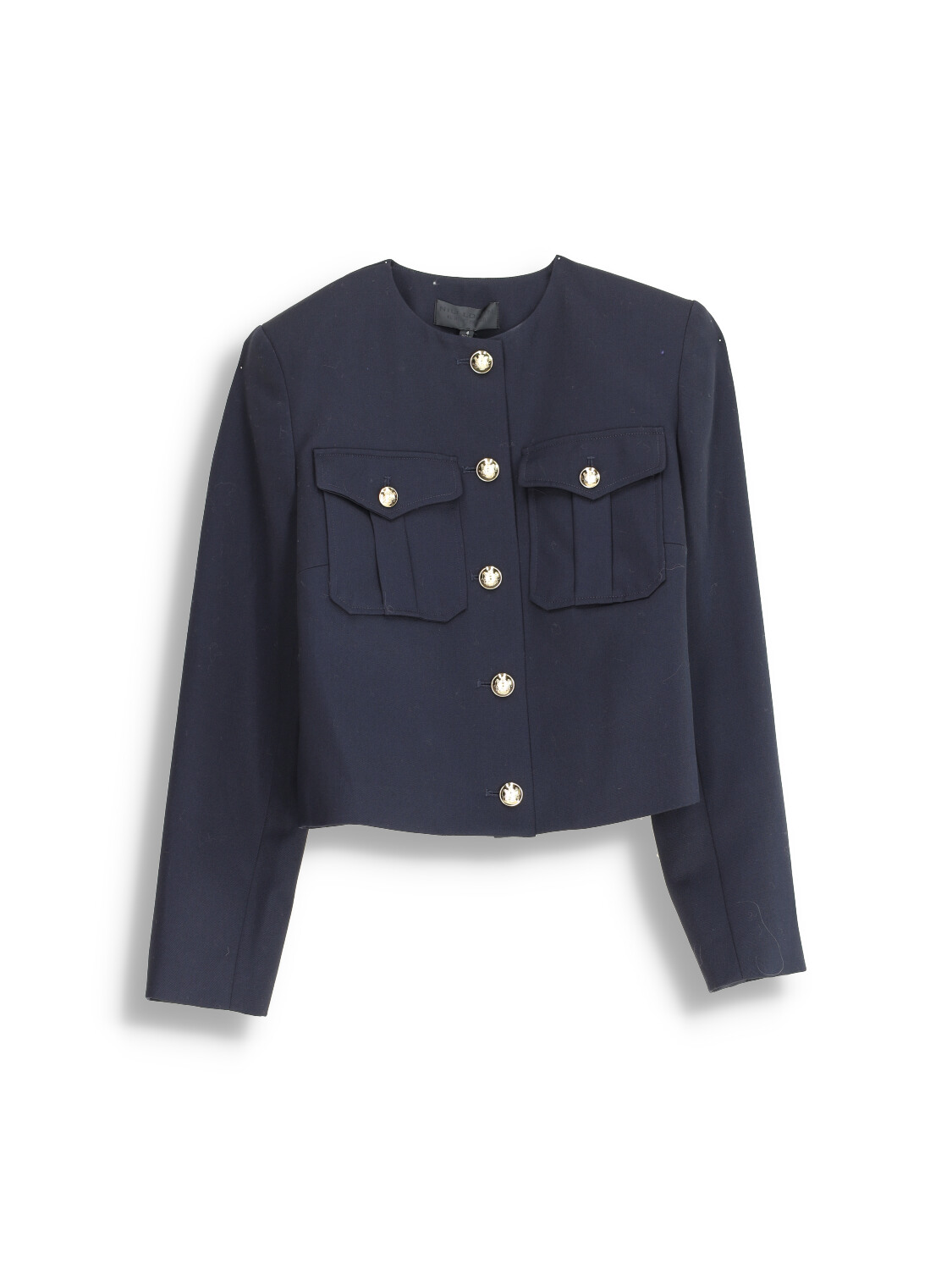 Nili Lotan Maurine – Blazerjacke mit aufgesetzten Brusttaschen navy 38