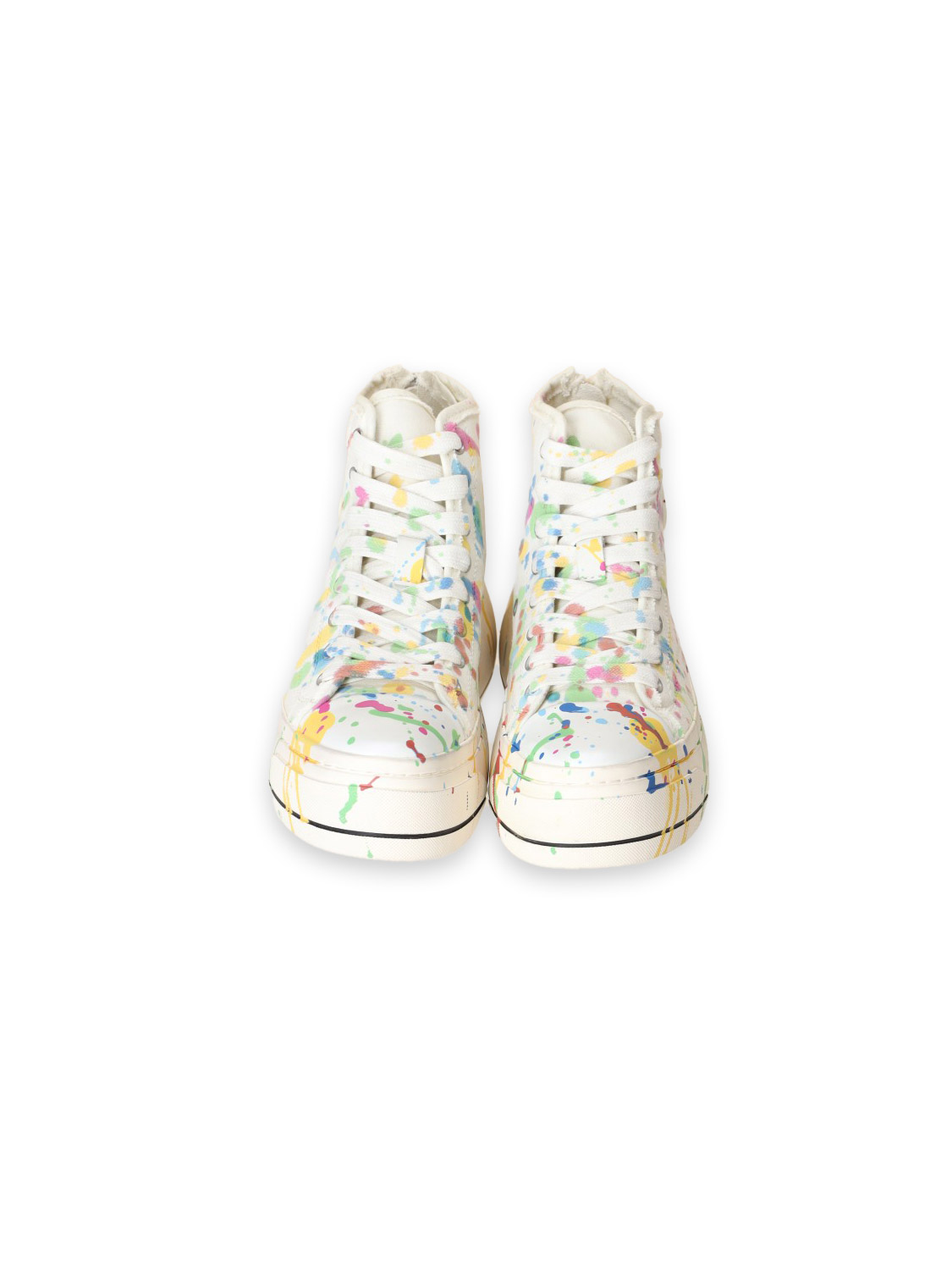 R13 Kurt High - Plateau Sneaker mit Farb-Flecken white 38