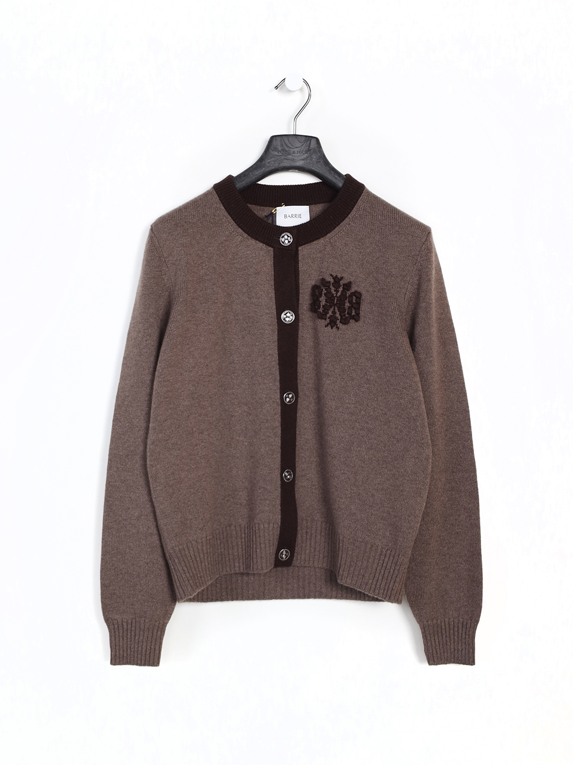 Barrie Mini cashmere cardigan camel S