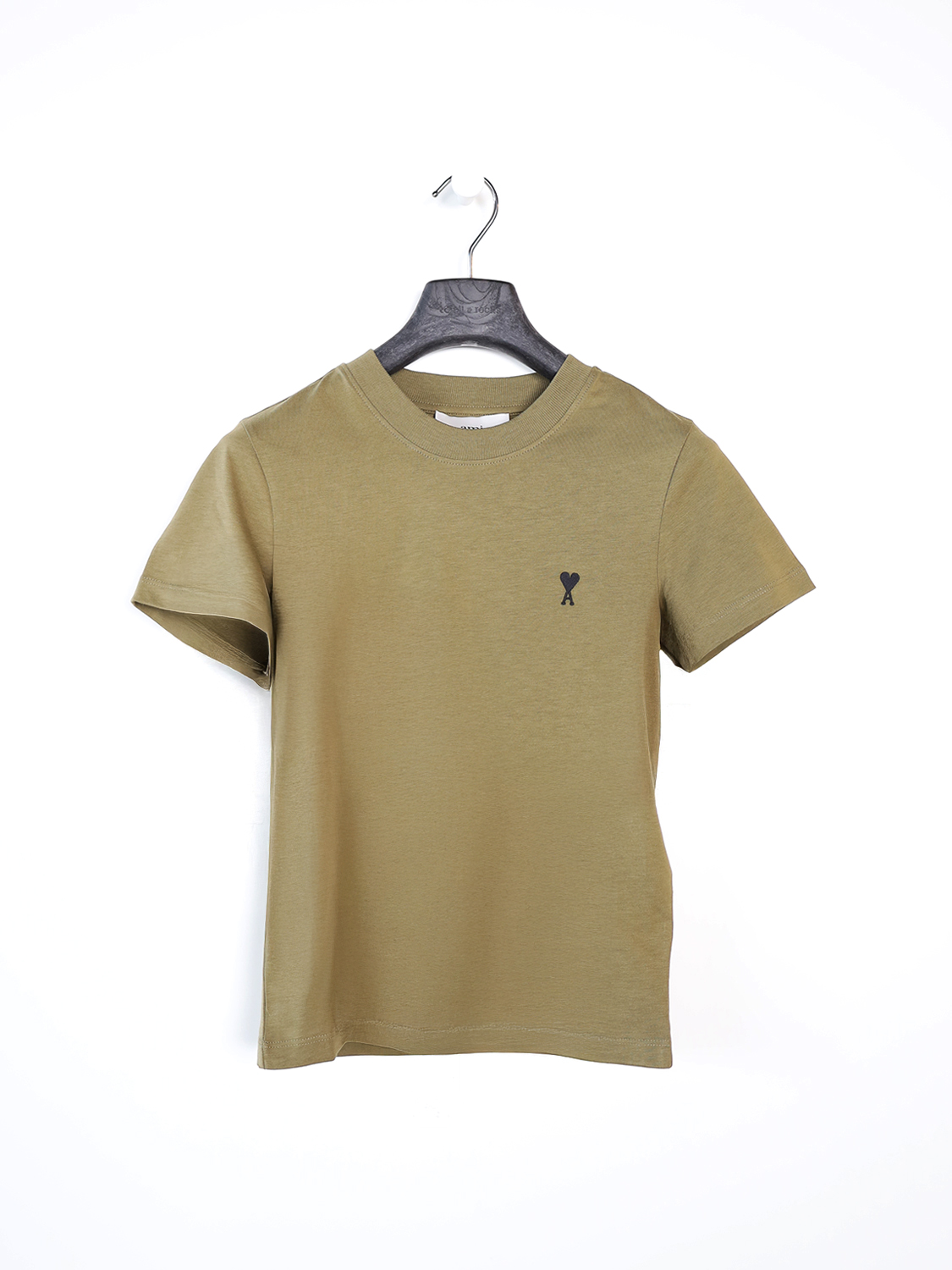 Ami Paris  Ami de Coeur – T-Shirt aus Baumwolle  khaki XXS