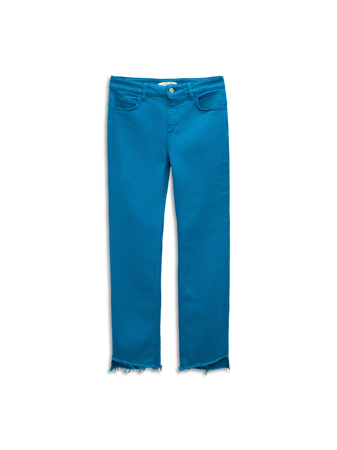 Denim Attraction Pants - Vaqueros acampanados con dobladillo abierto