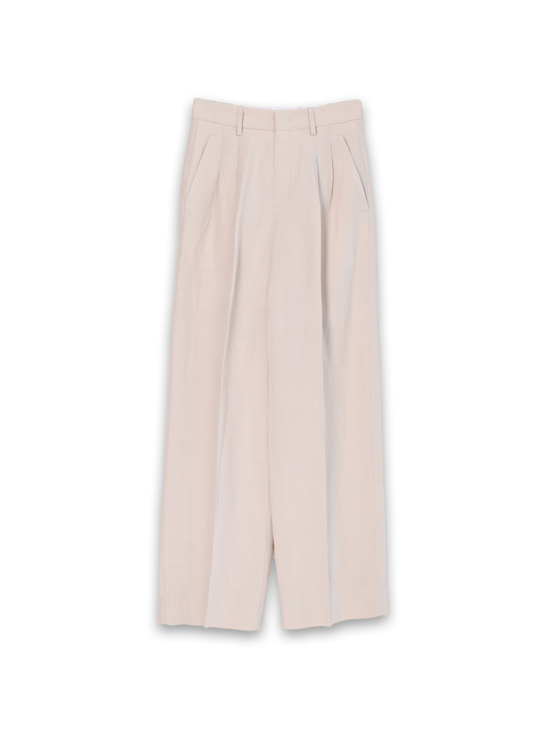 Rossi Noa – pleated trousers made from a linen blend  creme M