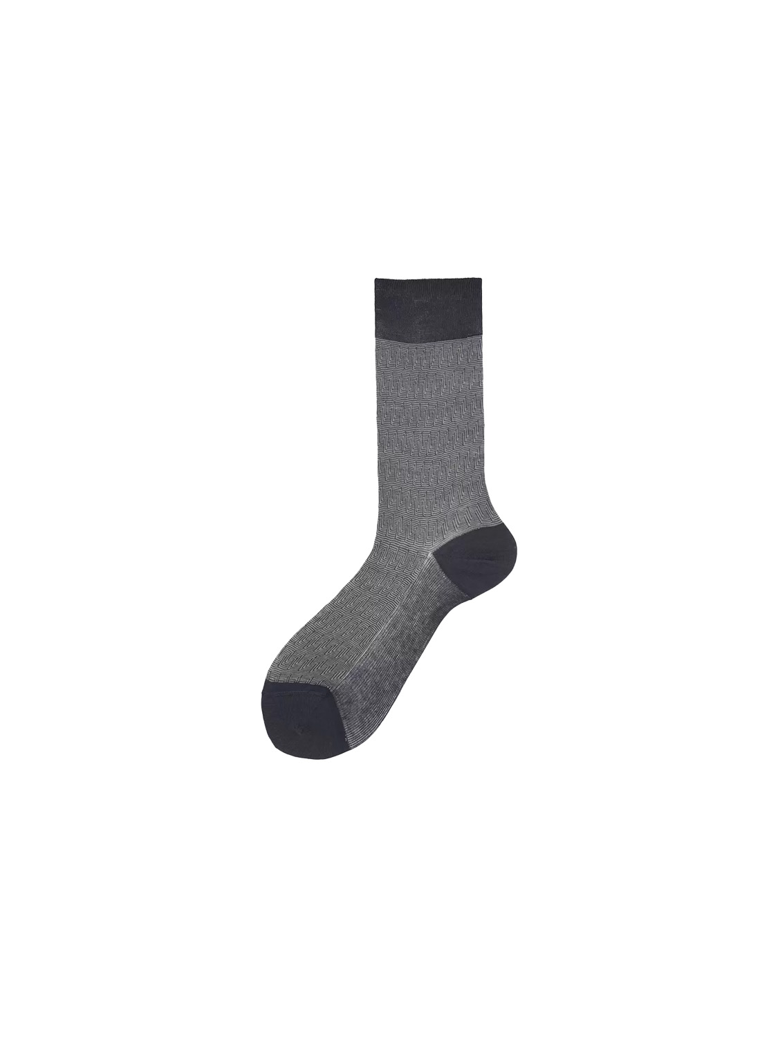 Alto Pyne – Kurze Baumwoll-Socken mit gestreiftem Muster   grau Taille unique