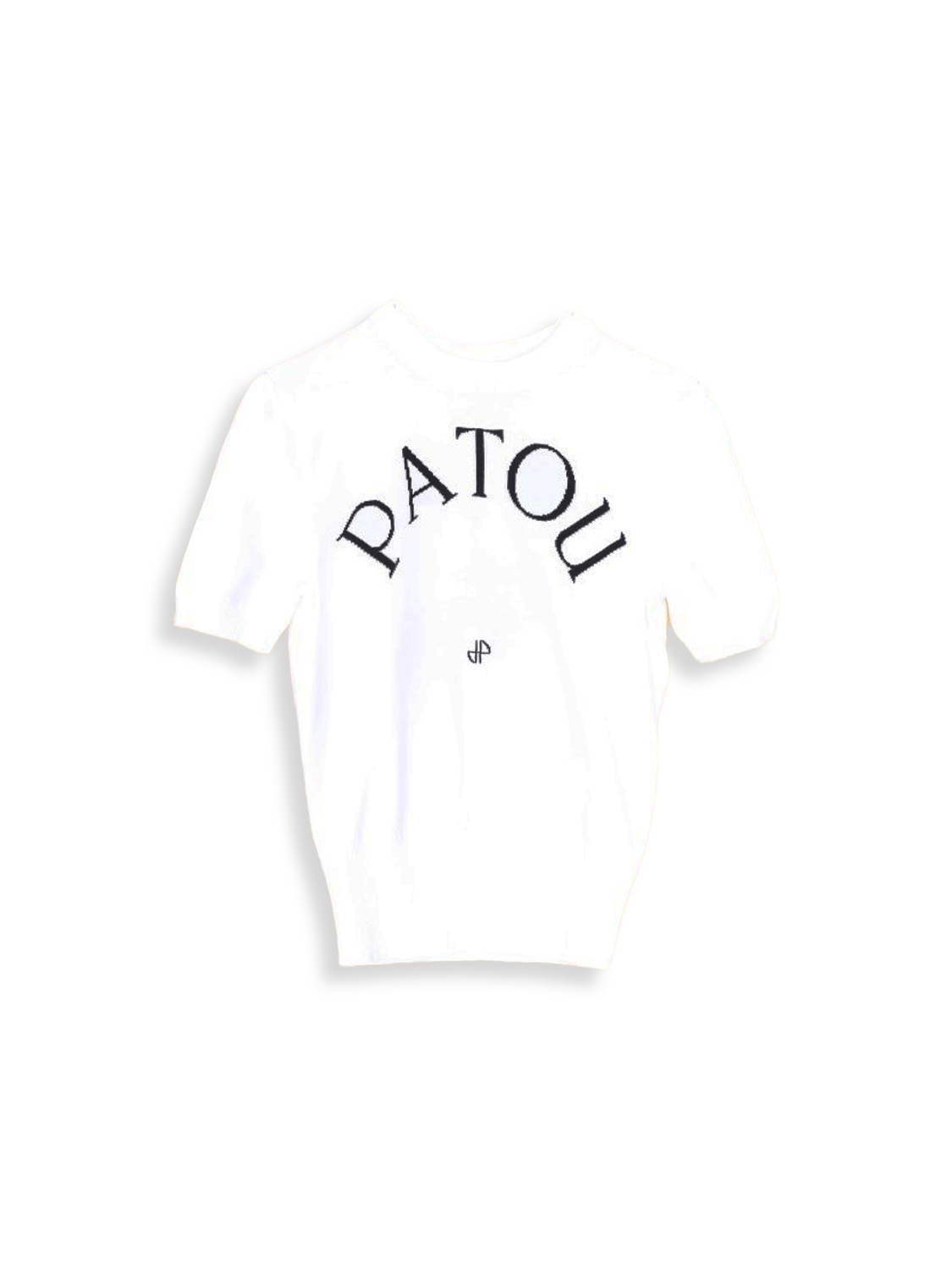 Sweater with short sleeves and logo 