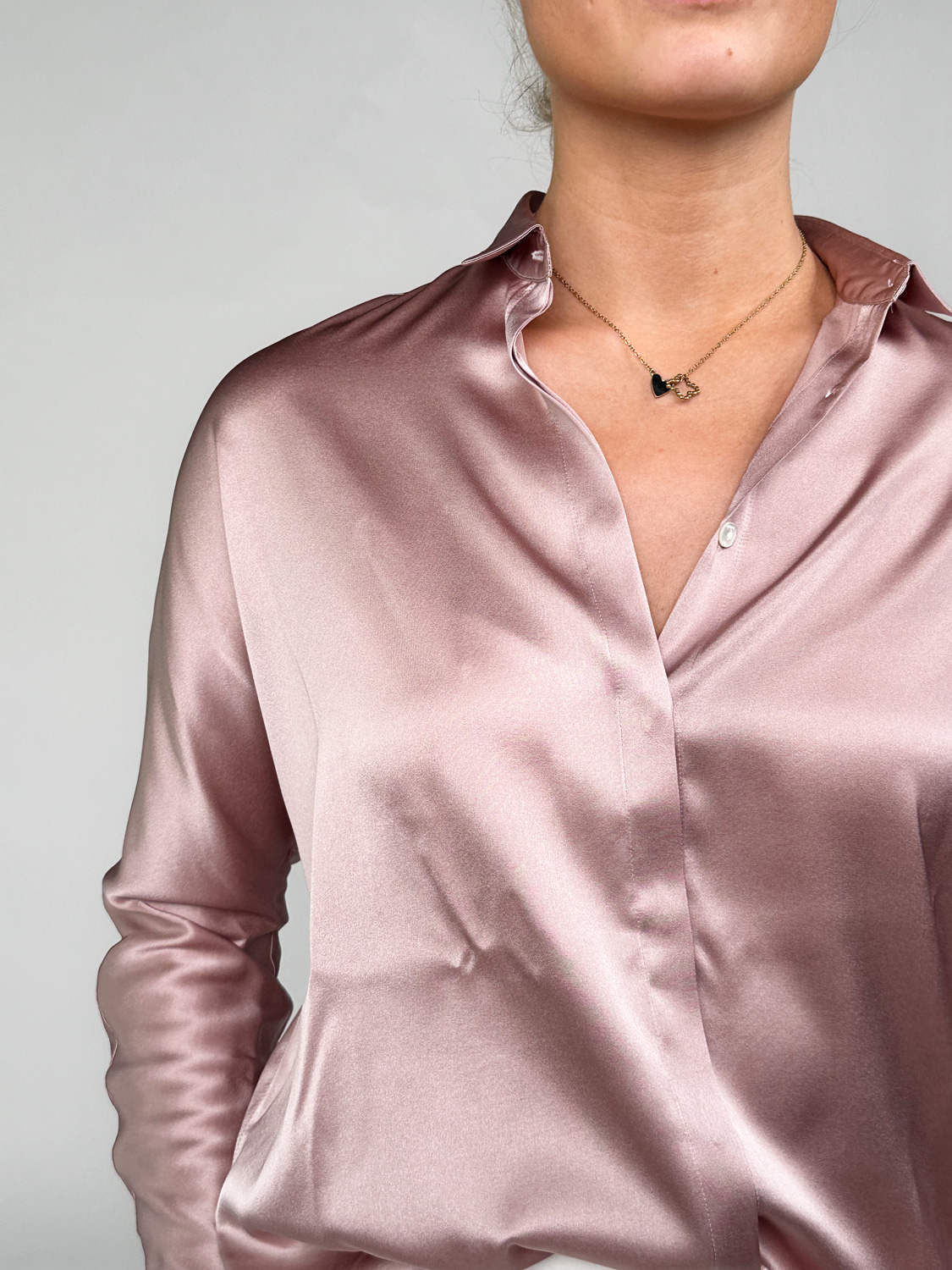 Blooming Argordo – stretchy silk blouse   brown 34