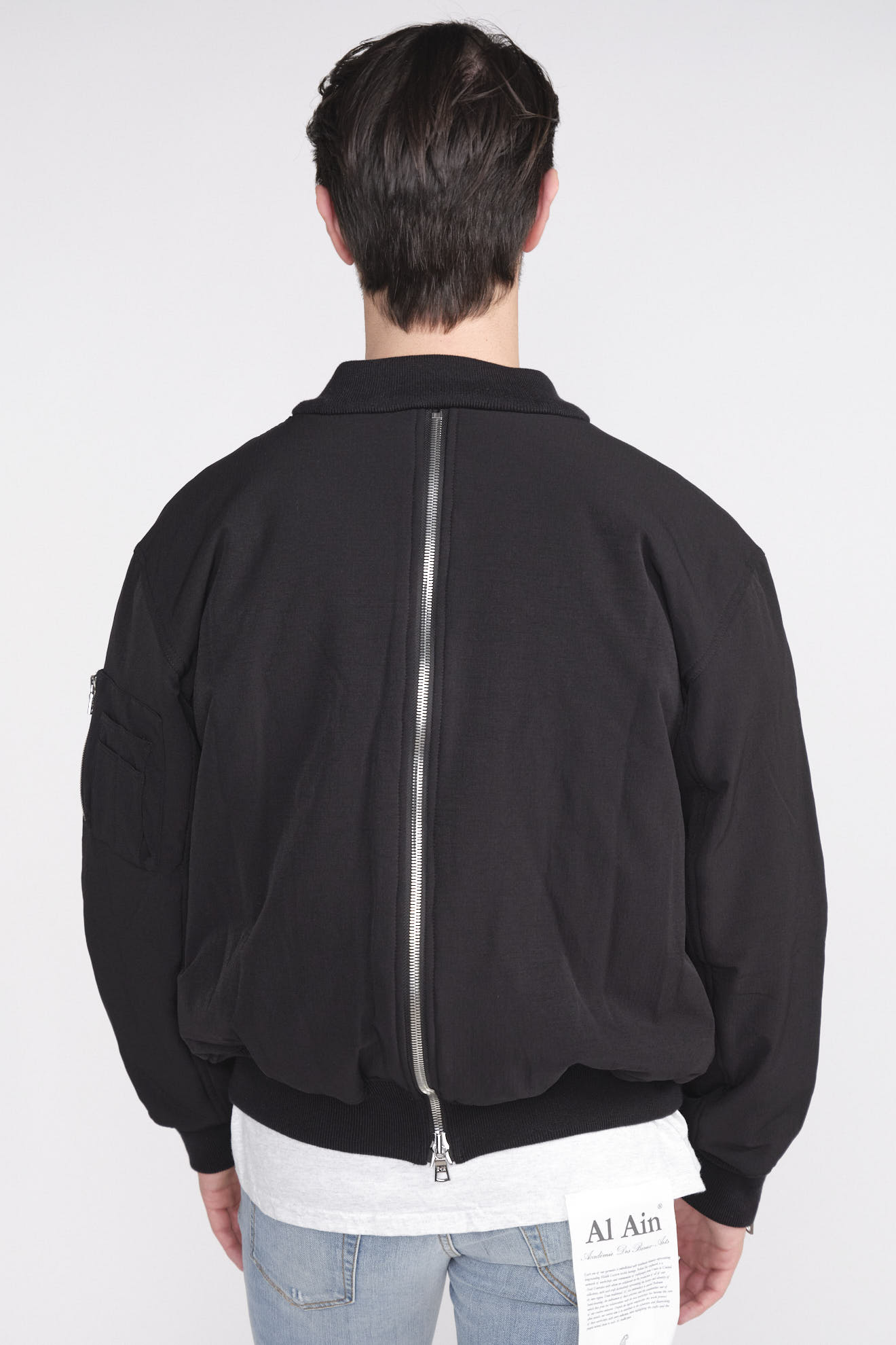 RtA Zipper Bomber Jacket - Bomber style jacket with zipper details black M